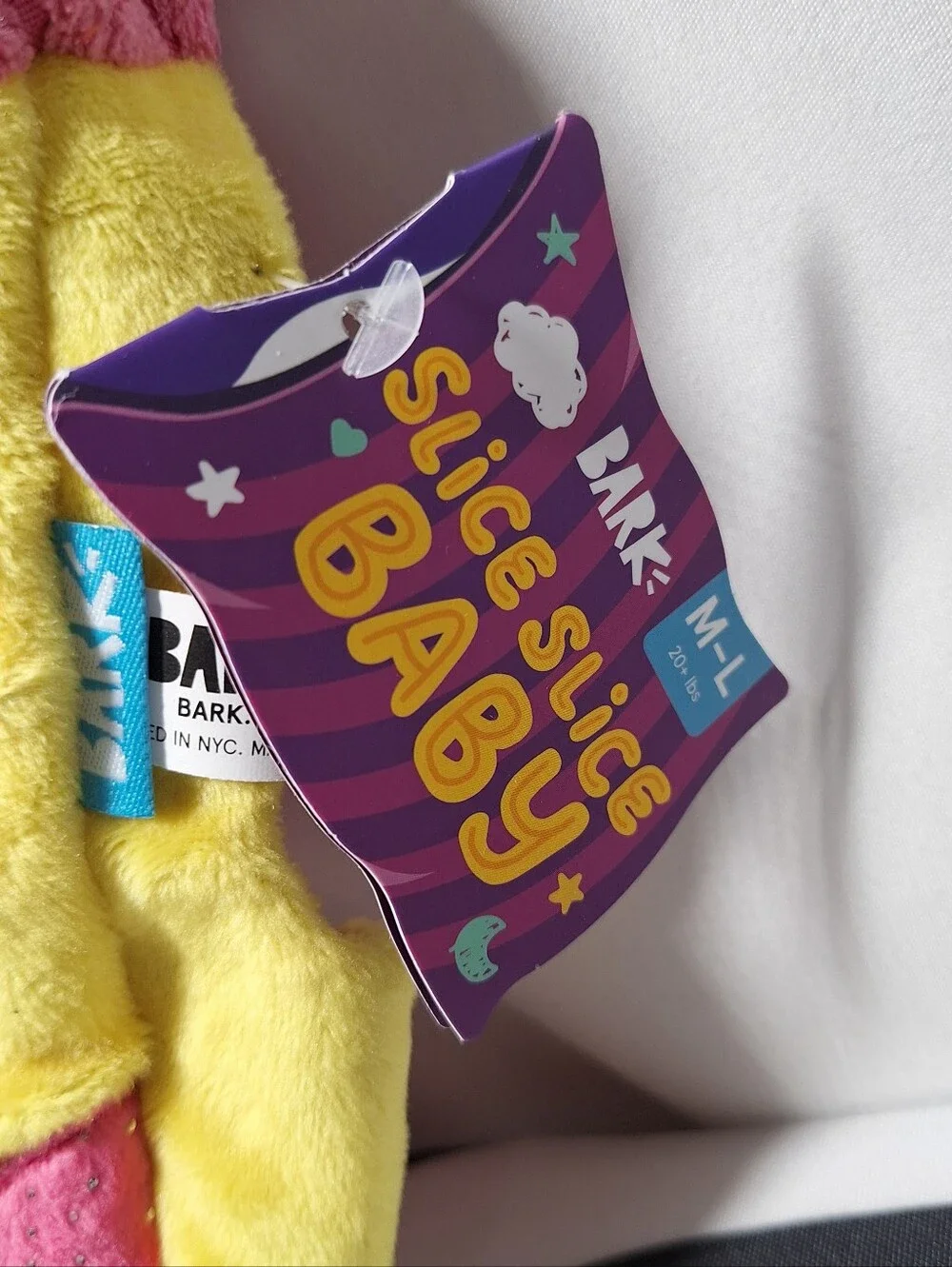 NWT Bark Slice Slice Baby Dog Toy M-L